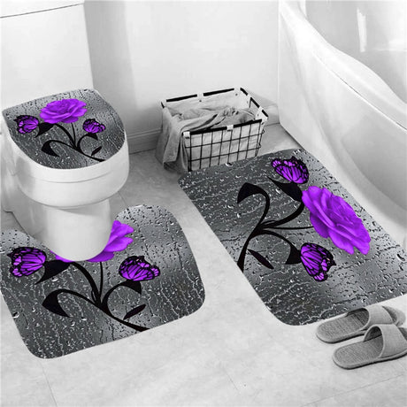 Hot HD Digital Printing Polyester Waterproof Polyester Flower Bathroom Hotel Shower Curtain - V.I.P Digital Presence