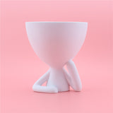 Cartoon cheek support abstract figurine desktop decoration creative home - V.I.P Digital Presence