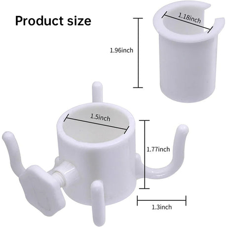 Portable Beach Umbrella Hook: 4-prong, universal for hats, bags, clothes; fits camping/beach umbrellas. - V.I.P Digital Presence