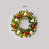 Christmas wreath rattan 30/40/50/60cm Christmas decoration wreath door hanging scene - V.I.P Digital Presence