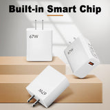 67W ultra fast charging charger with fast flash charging head - V.I.P Digital Presence