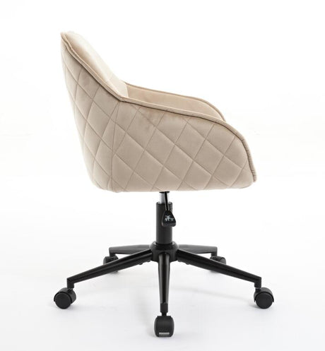 Velvet Office Desk Chair, Modern Home Desk Chair with Wheels , Vanity Chairs for Living Room, Bedroom,Study Room - V.I.P Digital Presence