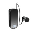K65 Collar style Telescopic Cable Bluetooth Earphones In Ear Digital Display Long Range Business Single Ear Earphones 5.2 - V.I.P Digital Presence