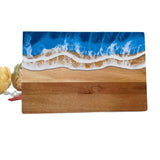 Wood and Resin Cutting Board Ocean Epoxy Resin Serving Cheese Board - V.I.P Digital Presence