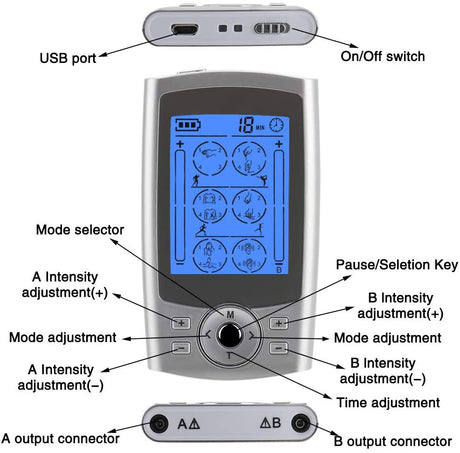 24 Mode Physiotherapy Instrument Tens Intelligent Pulse Full Body Massage Charging Meridian Massager - V.I.P Digital Presence