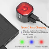 Bicycle Smart Brake Tail Light MTB Road Bike Auto Brake Sensing Light SB Rechargeable IPX6 Waterproof LED Warning Rear Lamp - V.I.P Digital Presence