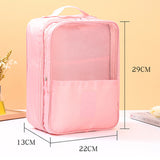 Twill Oxford Cloth Shoes Travel Storage Bags Three-layer Waterproof Shoe Bag