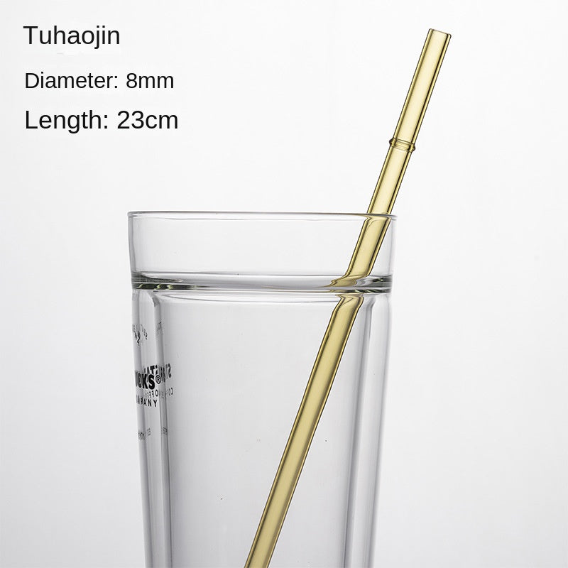 Eco-Friendly High Borosilicate Glass Straw Durable Heat-Resistant Starbucks Kids Straw 27cm Customized - V.I.P Digital Presence