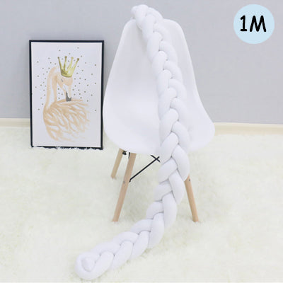 1Pcs 1M/2M/3M Baby Handmade Nodic Knot Newborn Bed Bumper Long Knotted Braid Pillow Baby Bed Bumper Knot Crib Infant Room Decor - V.I.P Digital Presence