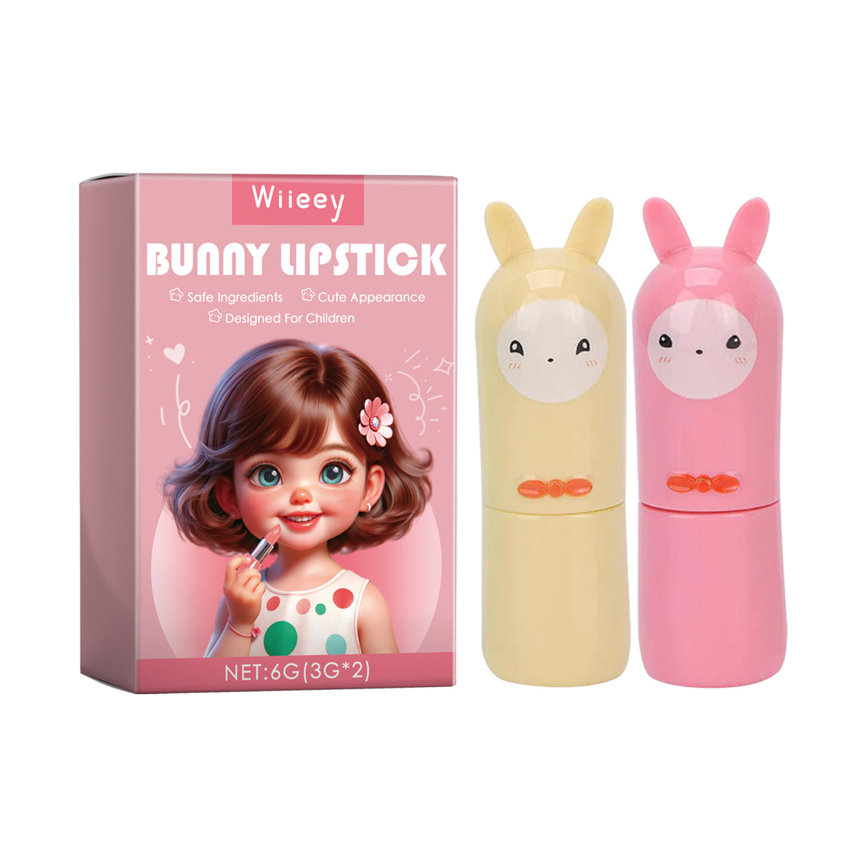 Bunny Lipstick, Easy Clean Lip Gloss Lip Oil Children's Play House Toy Lipstick - V.I.P Digital Presence