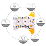 Happy Flute 1 pcs heavy wetter night AIO AI2 baby cloth diaper nappy one size fit all - V.I.P Digital Presence
