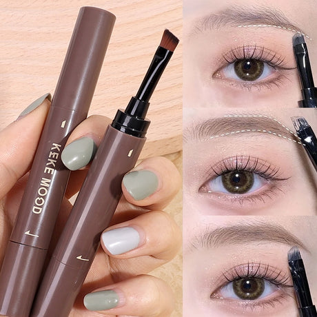 Waterproof Brown Grey Eyebrow Dyeing Cream Pencil Natural Lasting Non-smudge Setting Dye Eye Brow Pen with Brush Makeup Cosmetic - V.I.P Digital Presence