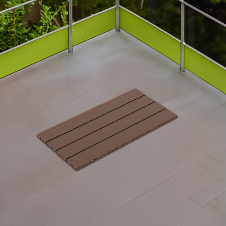 2FT terrace tiles, DIY module interlocking terrace tiles, quick installation of courtyard tiles, 24 pieces in red brown color - V.I.P Digital Presence