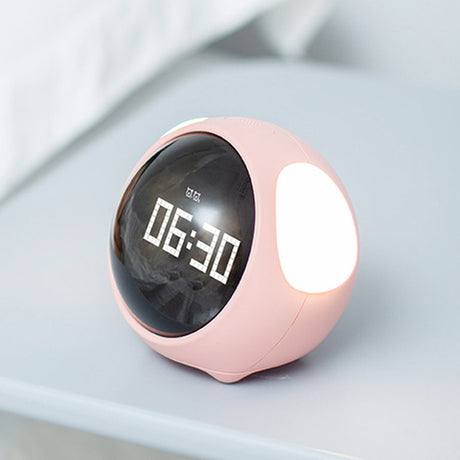 Cute Cartoon Digital Alarm Clock with Light and Emotion Function for Kids - V.I.P Digital Presence