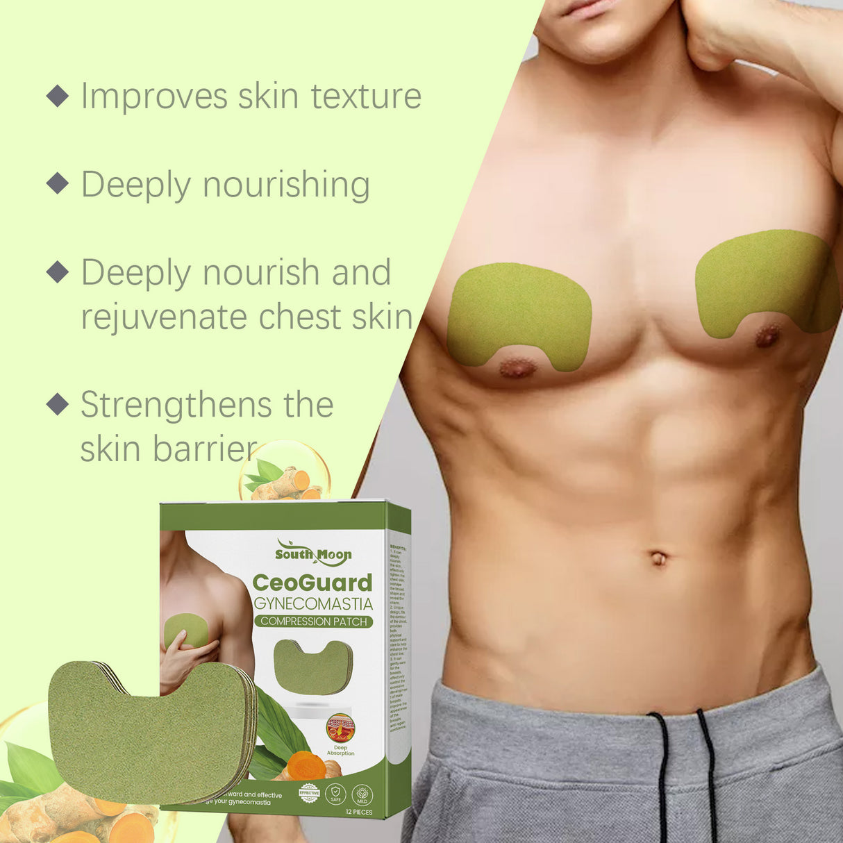 Men's Breast Care Adhesive Firming Skin To Lift Contour Men's Chest Care Shaping Adhesive - V.I.P Digital Presence