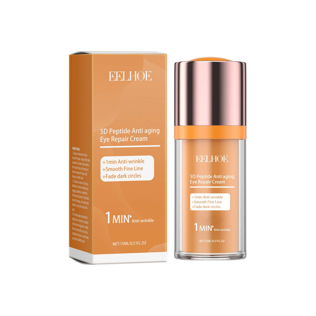 5d Peptide Eye Repair Cream Moisturizing And Smoothing Fine Lines Around Eyes And Firming Repair Eye Cream