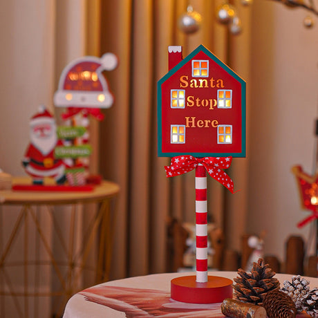 LED Christmas decorative lights, stop signs, Christmas hats, crown shaped lights, storefront ambient lights - V.I.P Digital Presence