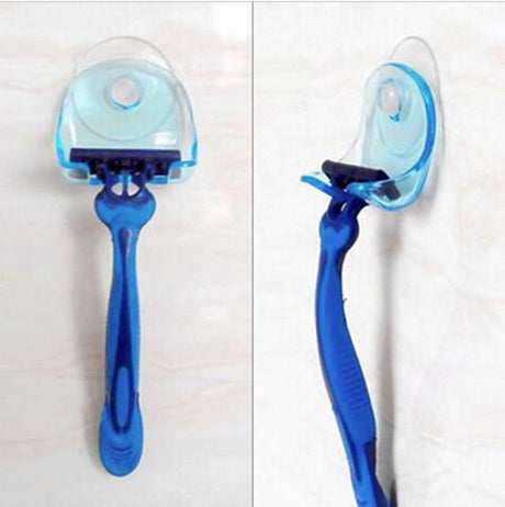 razor in suction cup holder storage hangers machine wall hook sucker towel bath accessories - V.I.P Digital Presence