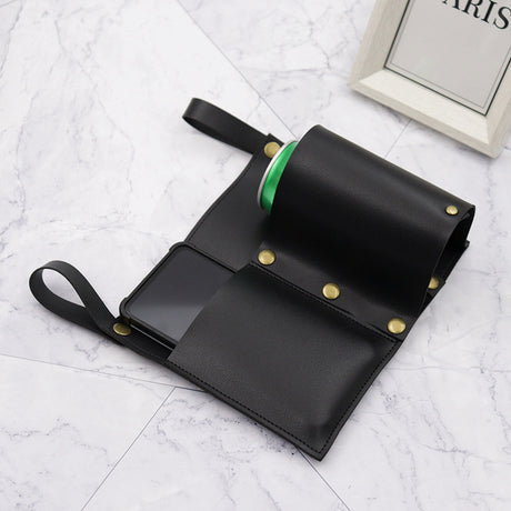 Camping chair leather storage bag mobile phone beer beverage storage bag outdoor chair side bag miscellaneous storage - V.I.P Digital Presence