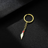 Palestine Israel Map Flag Keychain Accessories Decoration Men's and Women's Ethnic Style Versatile Stainless Steel Accessories - V.I.P Digital Presence