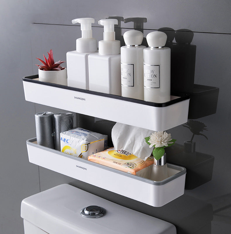Storage Artifact Above the Toilet Bathroom Bathroom Wall Mounted Non Perforated Multifunctional Toilet Storage Rack - V.I.P Digital Presence