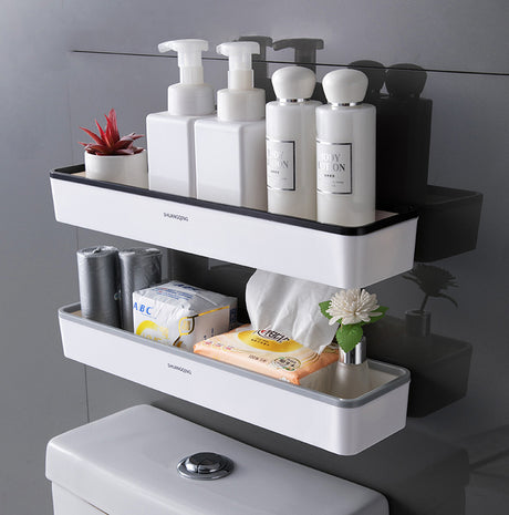 Storage Artifact Above the Toilet Bathroom Bathroom Wall Mounted Non Perforated Multifunctional Toilet Storage Rack - V.I.P Digital Presence