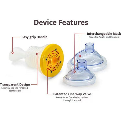 Respiratory trainer suffocation first aid mask artificial heart and lung Choking Emergency Device - V.I.P Digital Presence