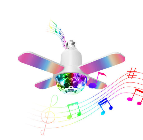 Mini four-leaf Bluetooth starry sky light Household indoor wireless Bluetooth plus white light colorful stage music atmosphere l - V.I.P Digital Presence