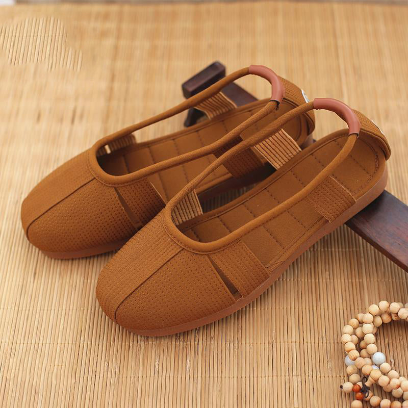 Monk Shoes Single Shoes Arhat Shoes Men's Cloth Top Cotton Shoes Monk Light soled Meditation Shoes - V.I.P Digital Presence