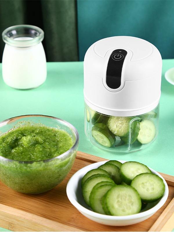 250ml Home Kitchen Appliances Vegetable Meat Electric Mini USB Rechargeable Multifunctional Chopper Garlic Masher Wireless Garlic Beater - V.I.P Digital Presence