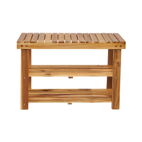 Acacia Wood Shoe Rack Bench Strong Weight Bearing Upto 200 LBS Best Ideas For Entryway Frontdoor Bathroom, Natural Color. - V.I.P Digital Presence