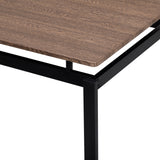 TREXM 5-piece compact bar table with table and stool - modern industrial design (dark brown) - V.I.P Digital Presence