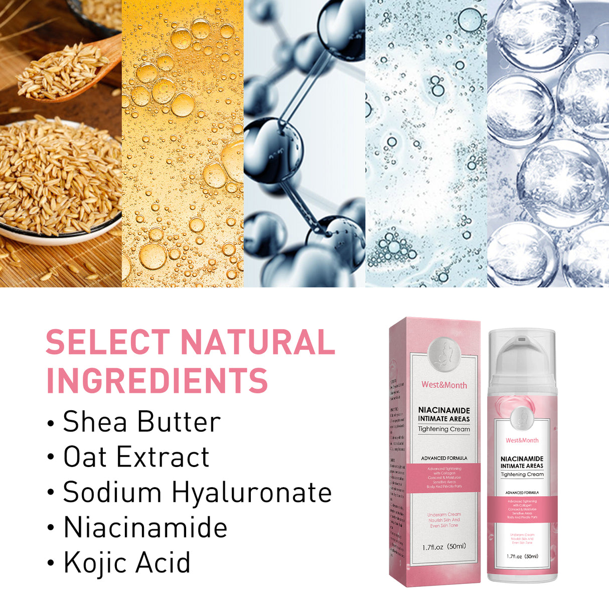 Niacinamide Intimate Areas Tightening Cream, Fade Dark Skin Even Skin Tone Beauty Skin Whiten Cream - V.I.P Digital Presence