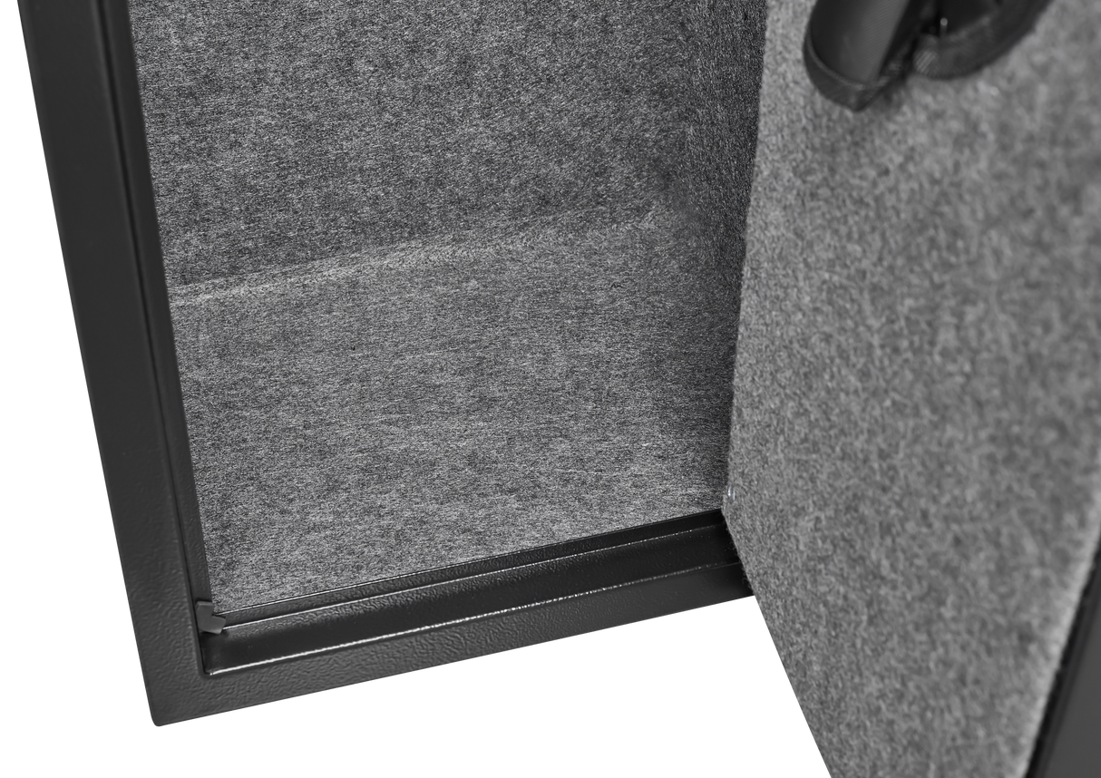 5 gun safes with 3 pistol pockets, quick access biometric adjustable heavy-duty gun rack mounted gun safes - V.I.P Digital Presence