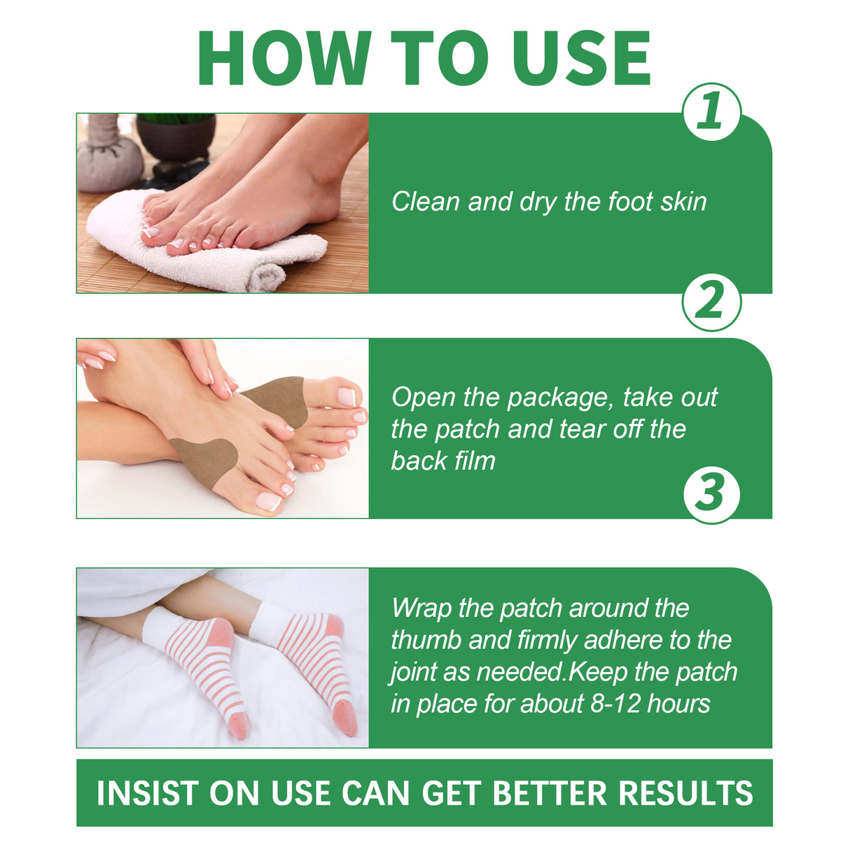 Bunion Relief Patch Corrects Thumb And Foot Joint Valgus And Relieves Swelling And Pain Foot Care Patch