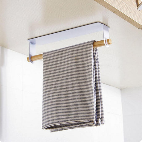 Top Quality Paper Holders Towel Storage Rack Paste type non-perforated iron towel bar tissue holder Wall Mounted Roll Paper Hold - V.I.P Digital Presence