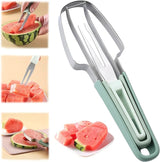 3-in-1 Watermelon Cutter Stainless Steel Fruit Carving Knife Multi-functional Melon Fork Slicer Tool for Camping Kitchen Gadgets - V.I.P Digital Presence