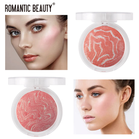 Romantic Beauty Highlighter Blush All-in-One Blush Palette Makeup Pearl Baked Powder Blush Palette - V.I.P Digital Presence