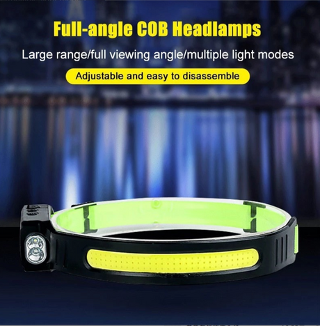 Type C Rechargeable Silicone Sensor Headlight Portable Floodlight LED Headlight for Outdoor Running and Cycling - V.I.P Digital Presence