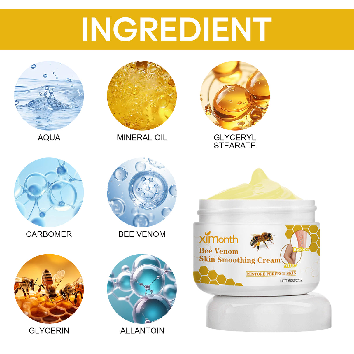 Bee Venom Leg Care Cream Relieves Leg Discomfort, Pamper And Moisturize Skin Body Care Cream - V.I.P Digital Presence