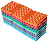 Cojín portátil para exteriores, plegable, para comedero de huevos, pequeño, de espuma de 6 pliegues, para camping, tapete de picnic XPE, impermeable y a prueba de humedad. 