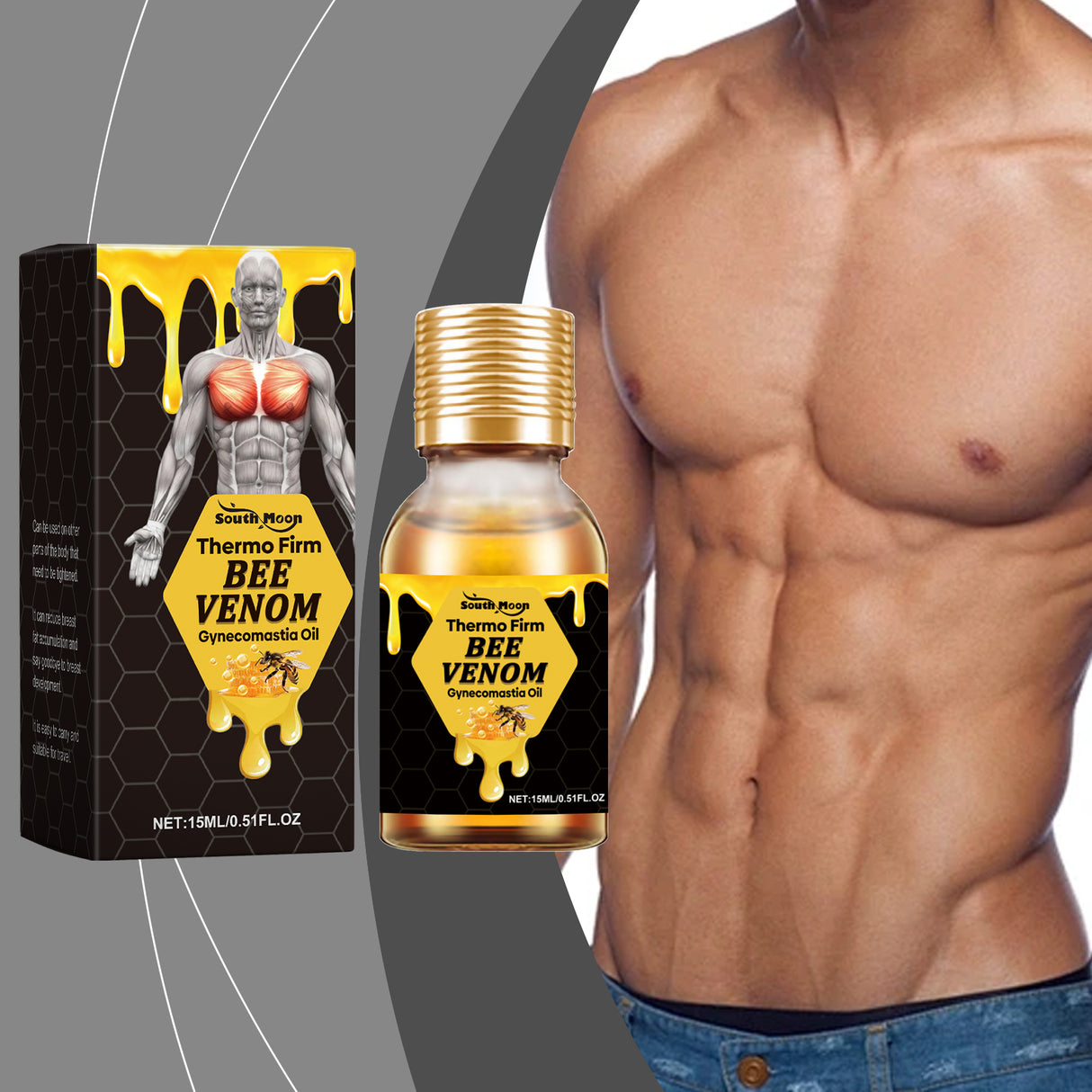 Men's Chest Treatment Oil Gently Nourishes The Elasticity Of Men's Chest Massage