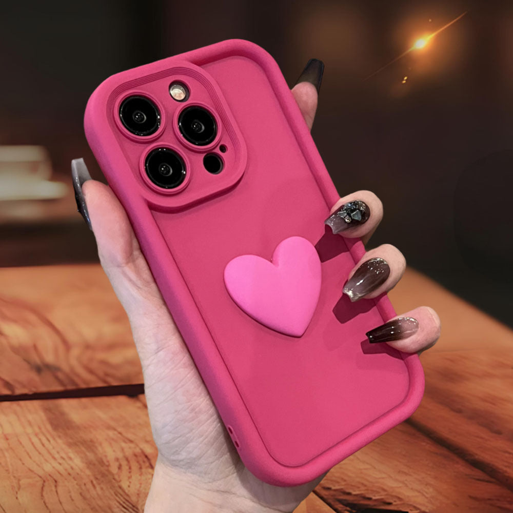3D Love Suitable for Apple 15 Phone Protective Case Skin friendly Matte iPhone 14 ProMax Lens All Inclusive 16 - V.I.P Digital Presence