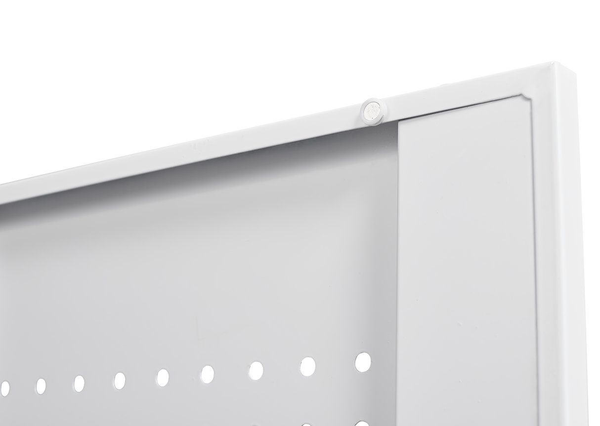 Metal storage cabinets, lockable cleaning tool cabinets, high broom tool organizers, and large storage cabinets in storage store - V.I.P Digital Presence