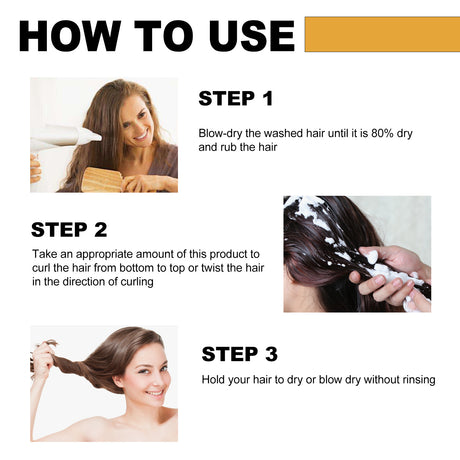 Moisturize Styling Elastin Cream, Curls Volumizing Shine Natural Puffiness Styling Conditioner - V.I.P Digital Presence