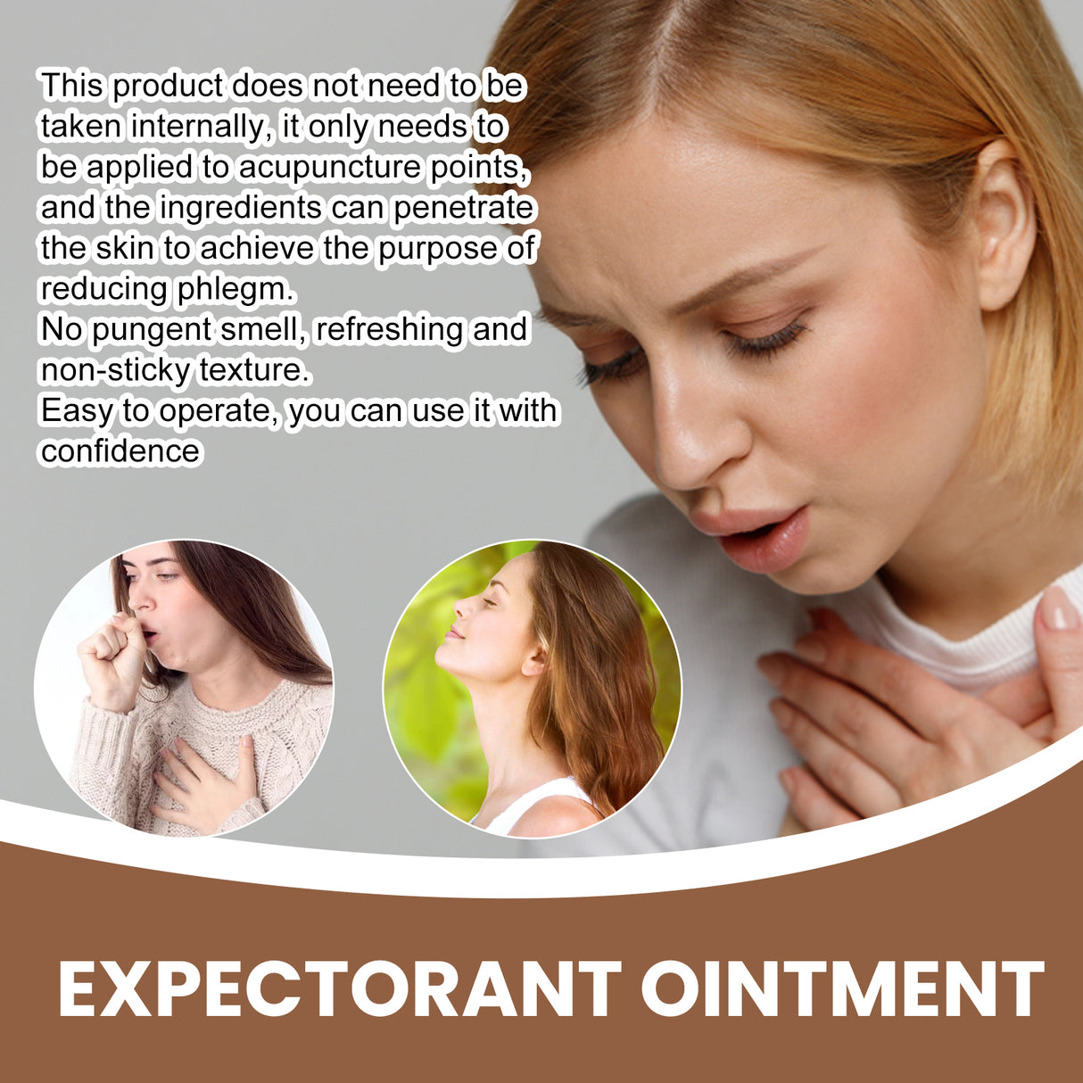 Expectorant Ointment, Body Care Relief Phlegm Throat Dry Itching Foreign Body Point Discomfort Repair Cream - V.I.P Digital Presence