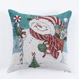Christmas Pillow Cover (without core) Woven Cartoon Elk Snowman European and American Festival Cushion Sofa - V.I.P Digital Presence