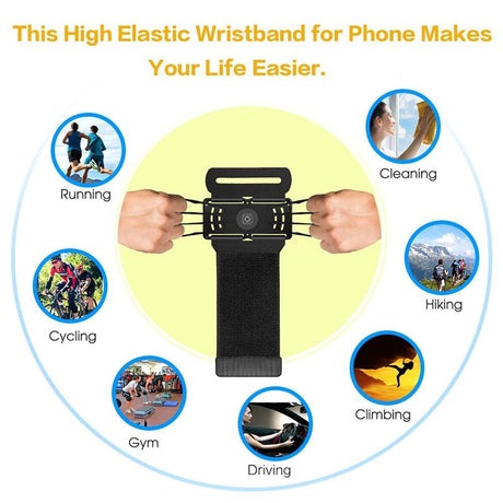 180 Degree Rotatable Running Wristband Phone Case Arm Band Sport Cycling Gym Wristlet Belt Armband Bag - V.I.P Digital Presence