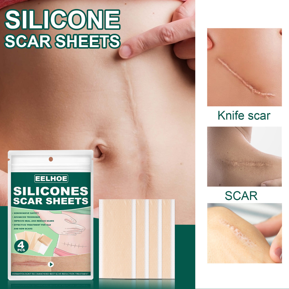 Silicone Gel Repair Patch, Fade Marks Transparent Care Skin Repair Patch - V.I.P Digital Presence