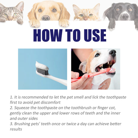 Pet V34 Toothpaste, Pet Clean Bad Breath Tartar Care Gum Care Toothpaste - V.I.P Digital Presence